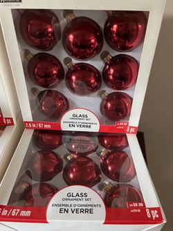 Ashland Glass Christmas Ornament Sets there’s five boxes