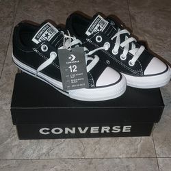 Converse All Start Black Shoes Kids 12c 