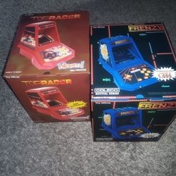 Coleco Top Racer and Frenzy Electronic Tabletop Games NEW OPEN BOX See Pics 