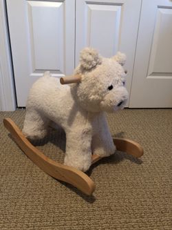 Bear plush kids rocker