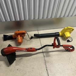 2 Leaf Blowers & A Weed Eater