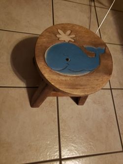 Children's wooden stool