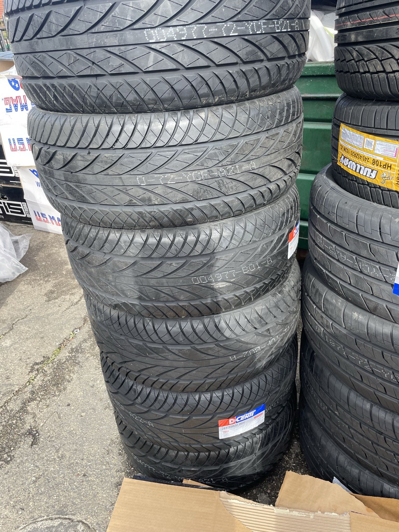 265-35-22 Dcenti All Season Tires installed (4) New 50,000 Mile Warranty-We Finance