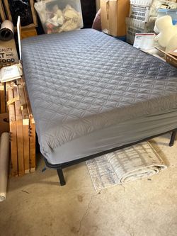 FREE TWIN Bed with frame and mattress cover