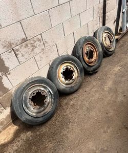 Early VW 5-lug wide-five (5×205 mm) steel wheels