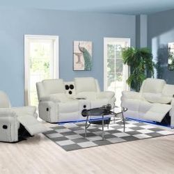 Reclining Luxury Sofa And Loveseat 