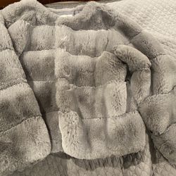 Faux Fur Gray Coat