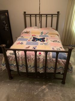 Hand crocheted bedspread