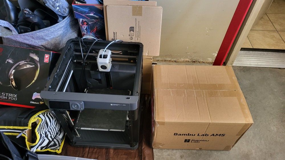 Bambu Lab P1P 3D Printer & Brand New AMS Kit
