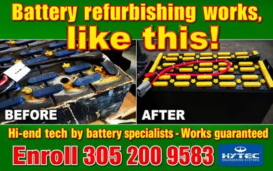 Forklift battery reconditioned  & sales