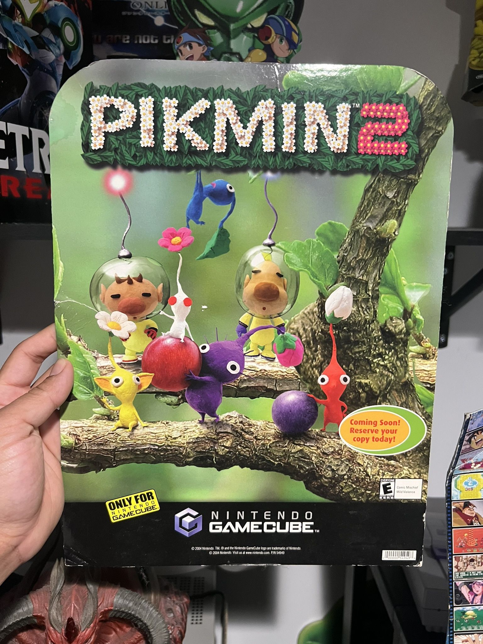 Pikmin 2 Standee GameCube Vintage Rare