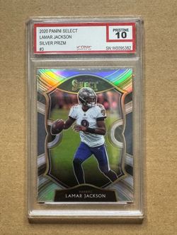 Football card grade 10 Lamar Jackson