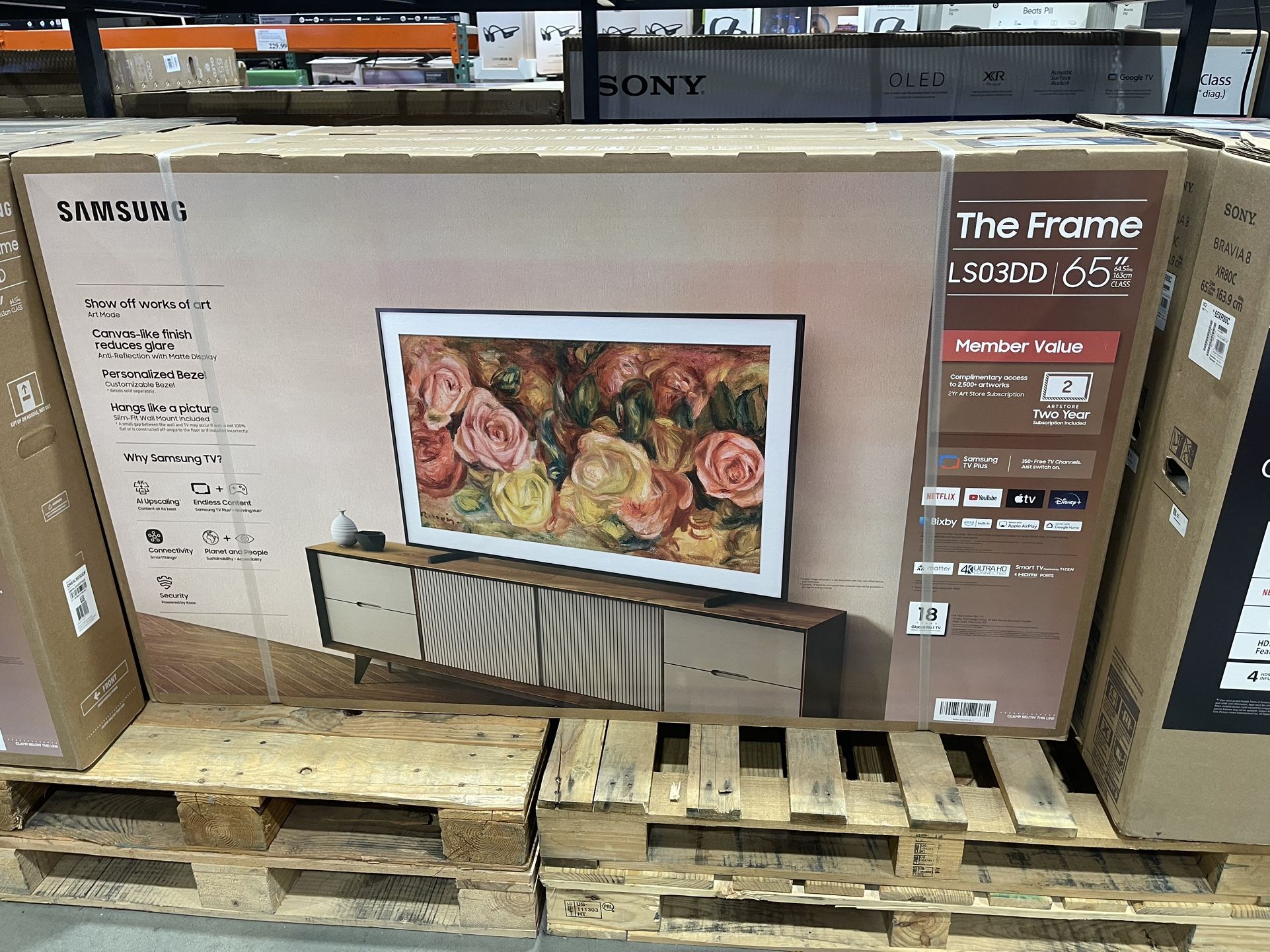 65” Samsung QLED 4K Smart Frame TV
