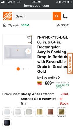 Soaking Bathtub