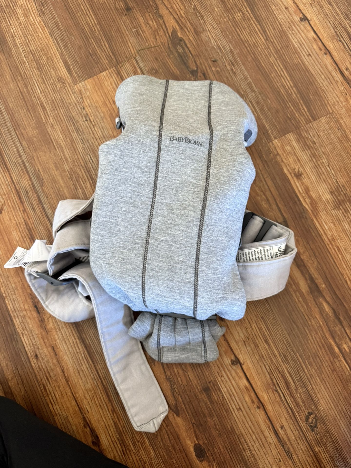 Baby Bjorn mini baby carrier - light gray