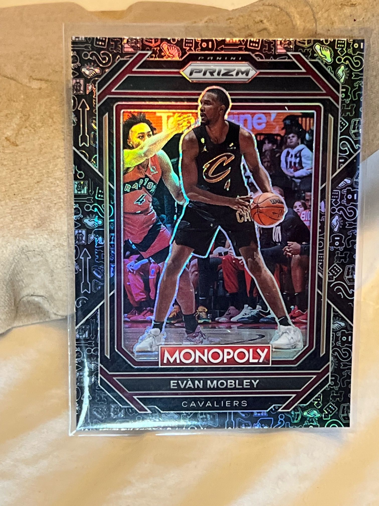 Evan Mobley Black Icons Monopoly Ssp Card