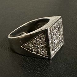 Silver men's ring