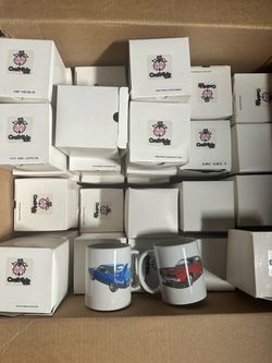 Case of Muscle Car Coffee Mugs 45 mugs