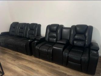 Recliner Sofa Couch Leather