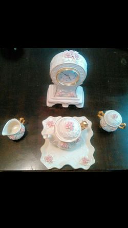 PINK ROSE TEA SET