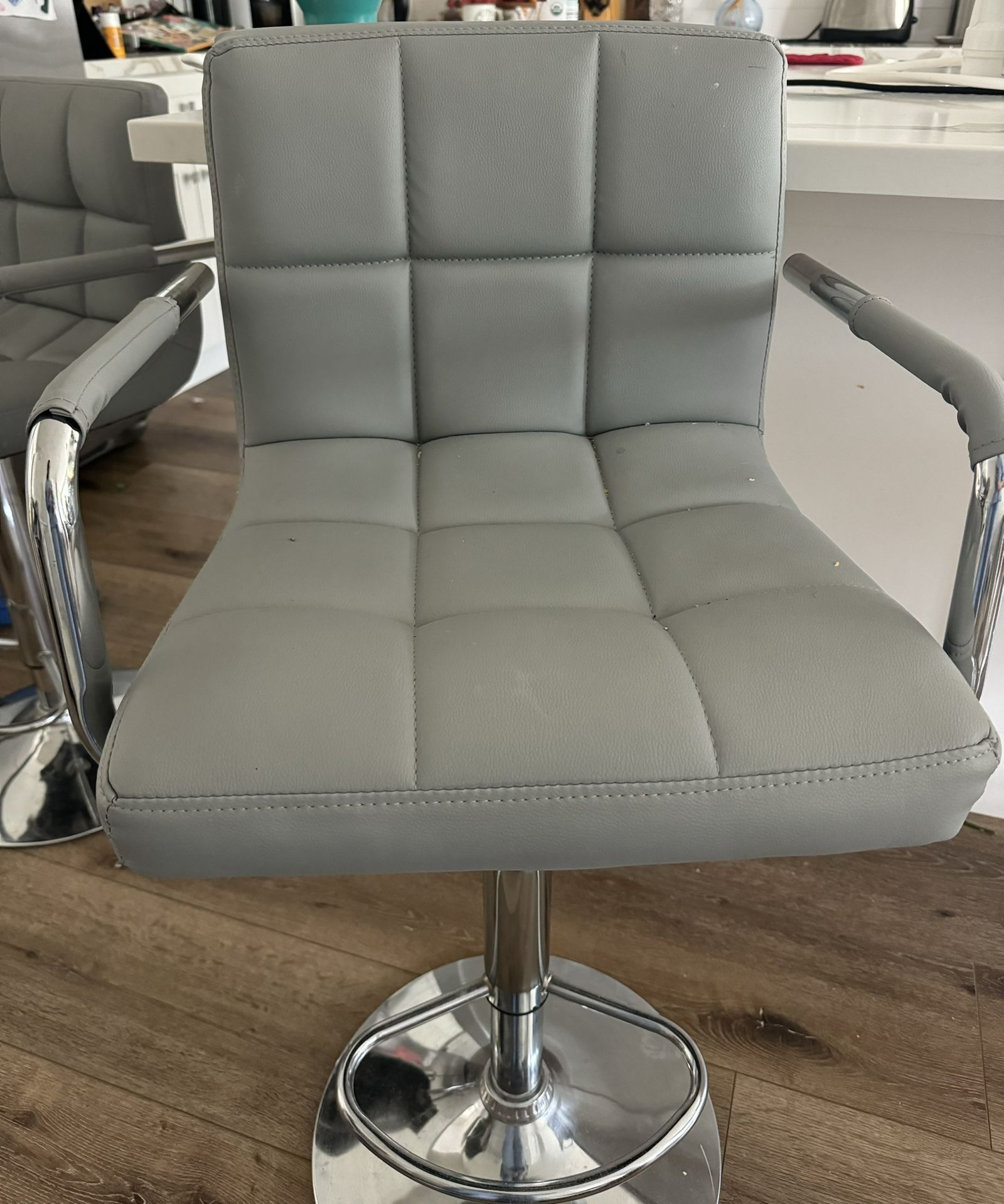 Grey BAR STOOLS SET OF 4