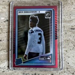 2025 NFL Pink Optic Rookie Card of Nick Emmanwori