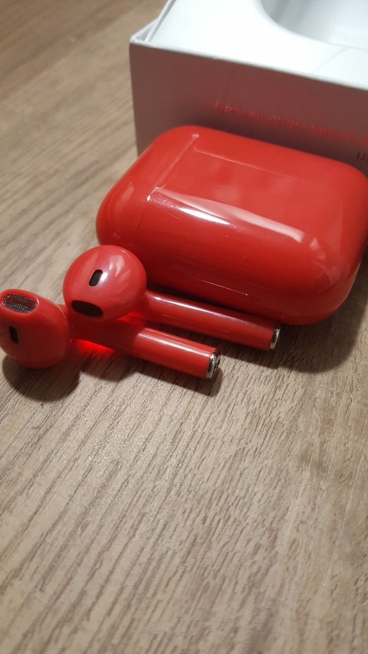 New Red Bluetooth 5.0 Wireless Earphones