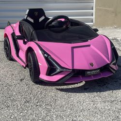 Lamborghini Sian Remote Control Ride On Toy Kids Electric Car 12 Volts 