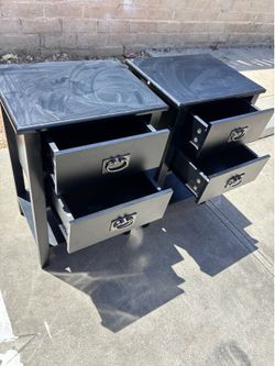 Black wooden dressers