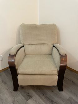 Beige Reclining Chair
