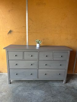 Gray Hemnes IKEA dresser