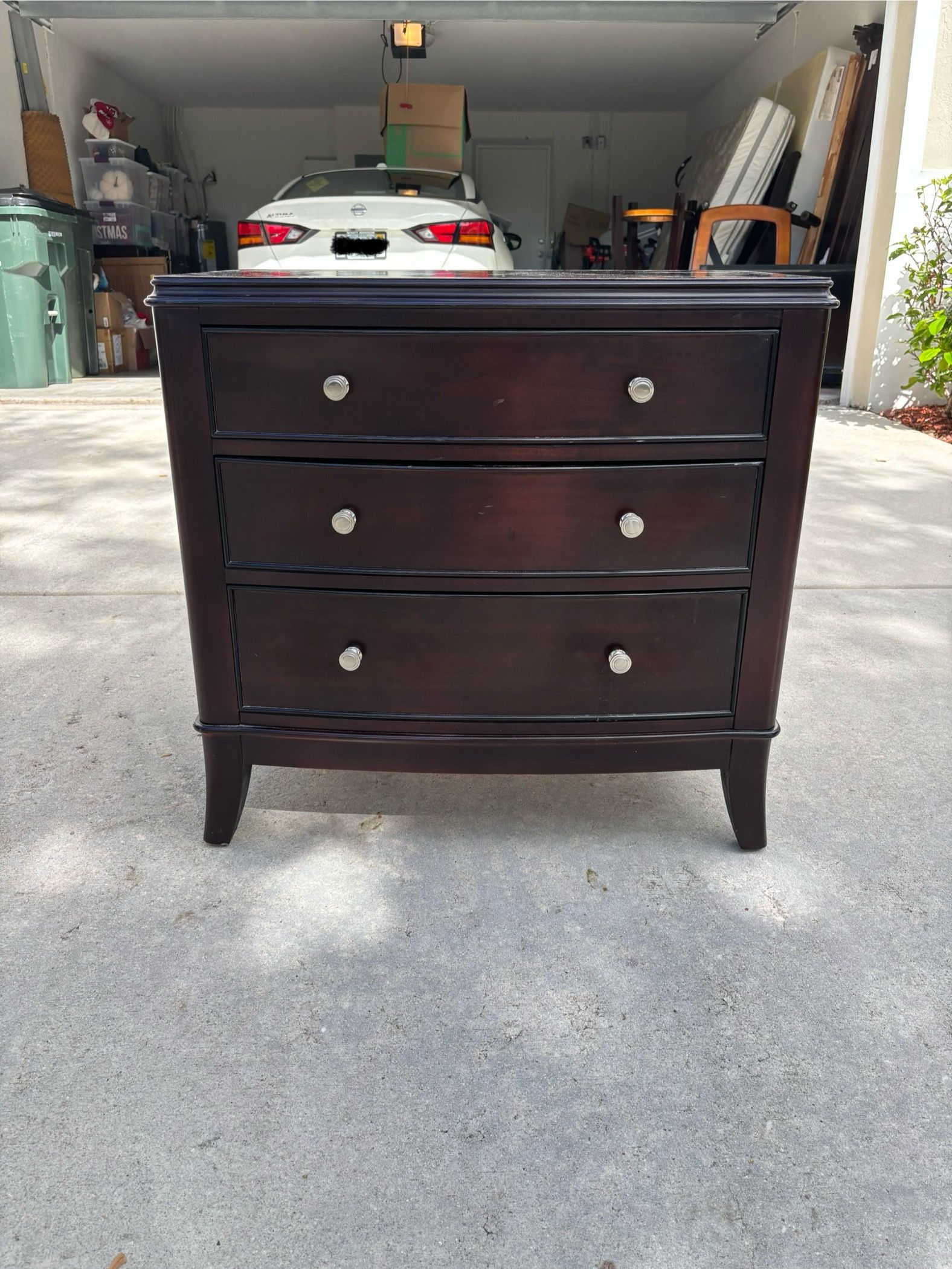 ~* Dark Wood 3-Drawer Chest*~