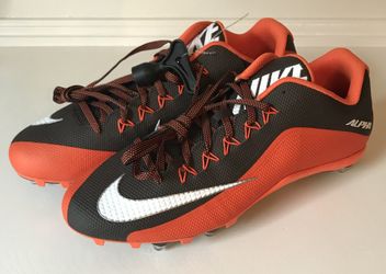 New Nike Alpha Pro 2.0 Cleats Orange & Brown