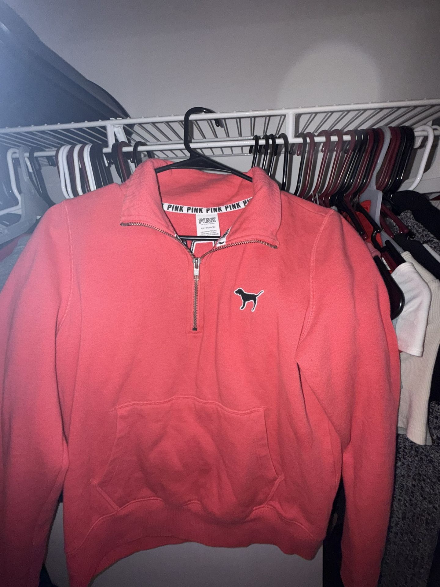 PINK Sweatshirt Zip-up XS
