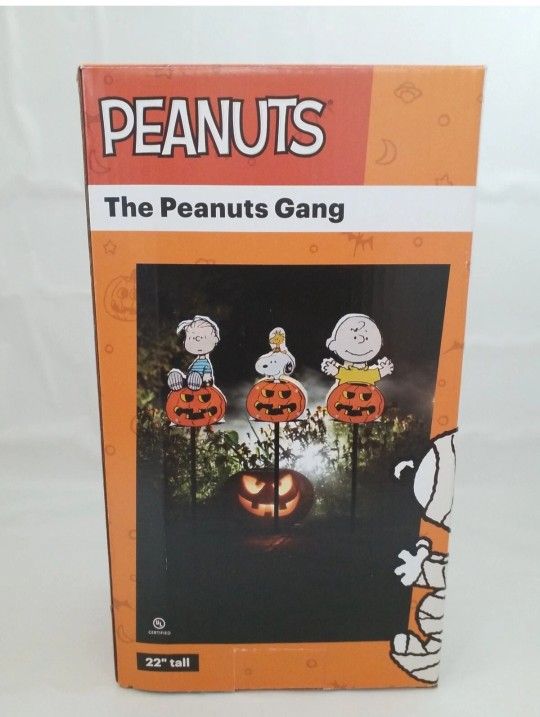Halloween Set Of 3 Path Markers Peanuts Snoopy 