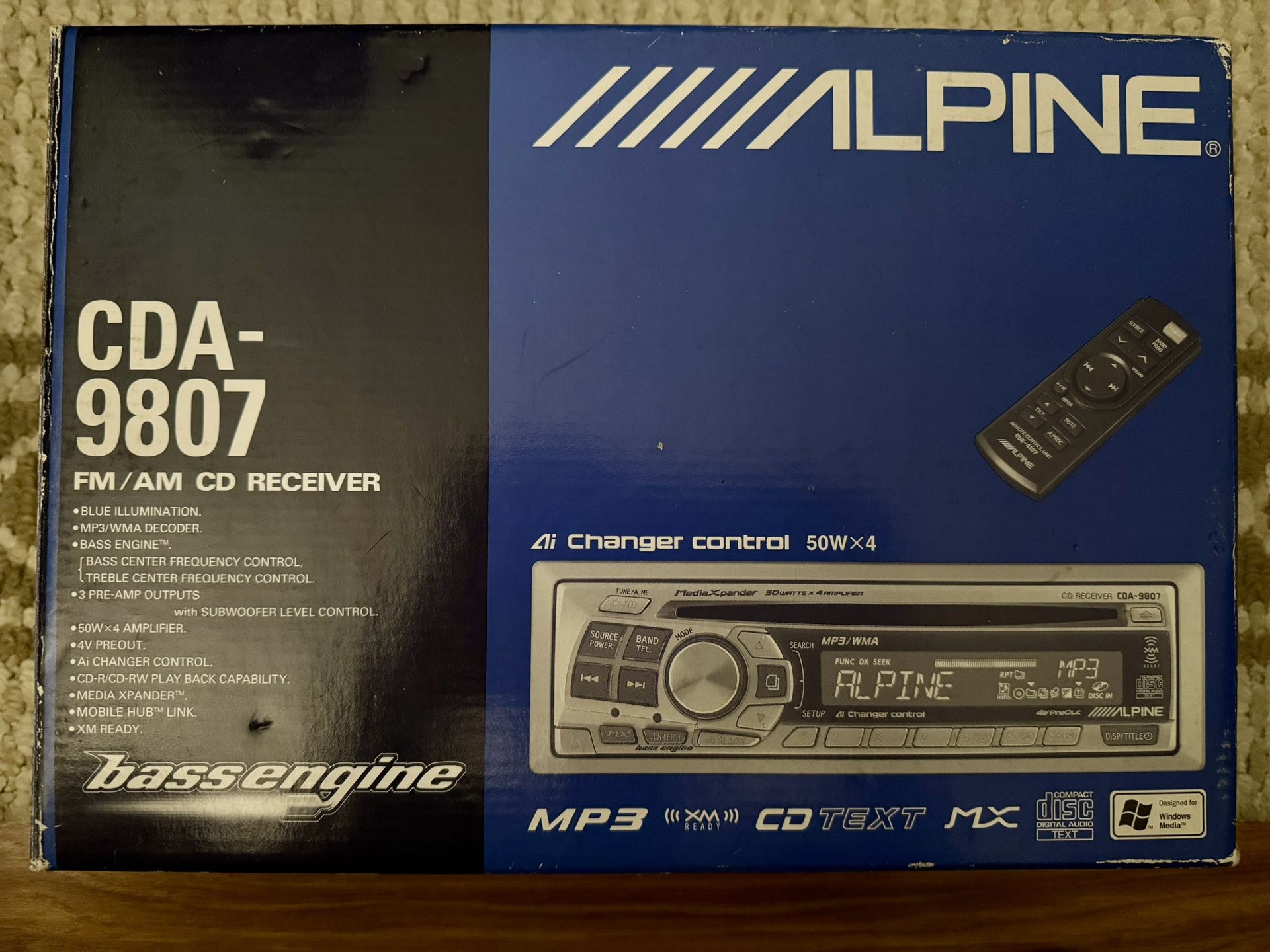 Alpine CDA-9807 Receiver