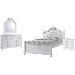 Twin 3-Piece Bedroom Set For Girls