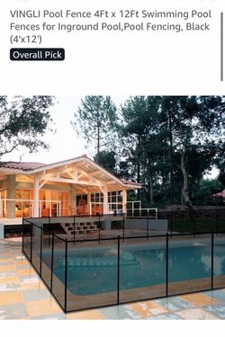 Pool fence 4x12 foot
