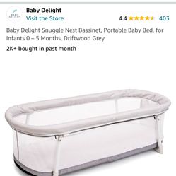 Baby Delight Snuggle Nest Bassinet Bed