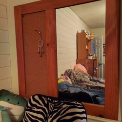 Mirror And Bulletin Board  Combo