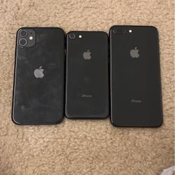 iPhones 8/ 8+ / 11 pro - ALL 3 available today 
