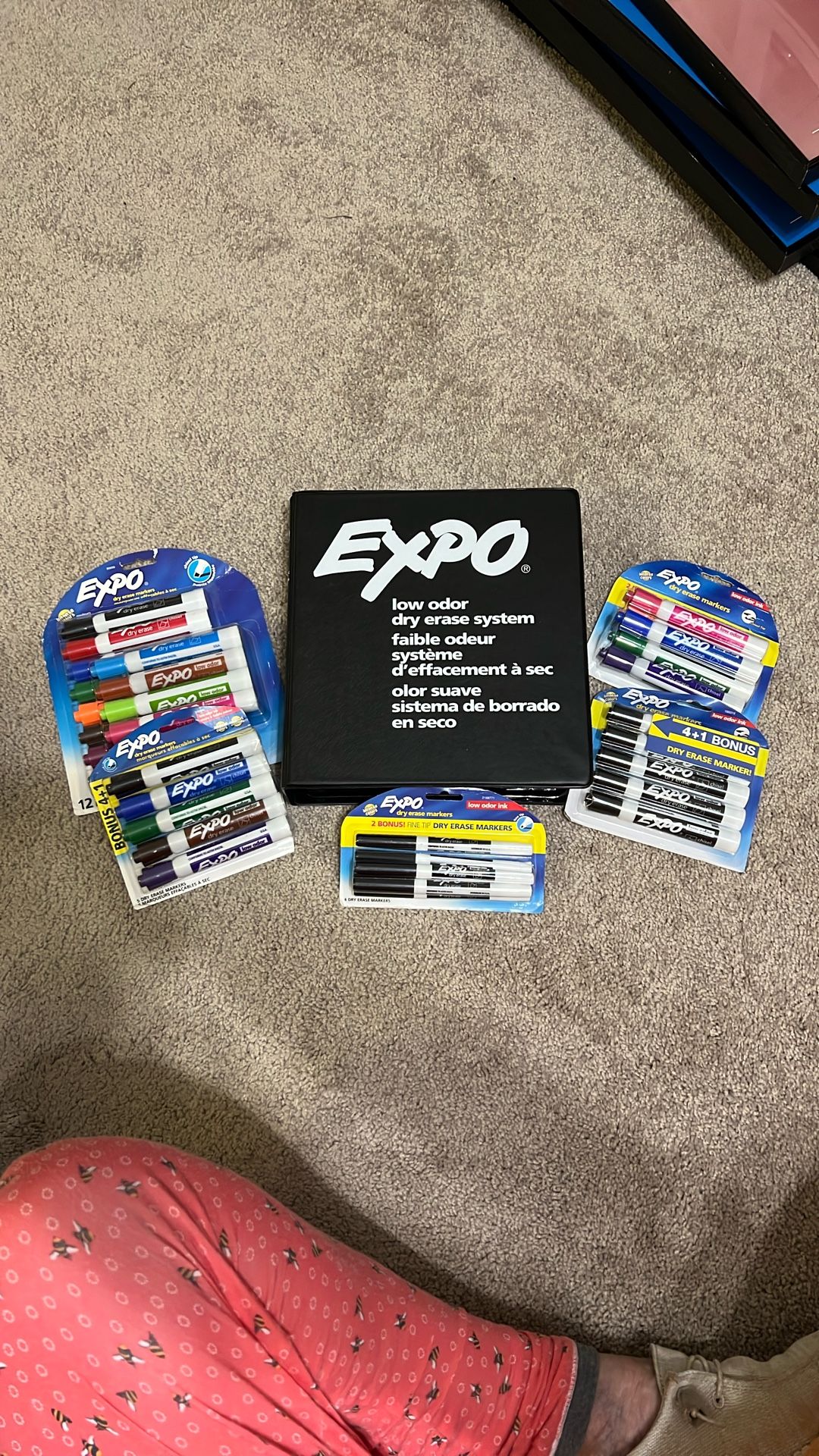 EXPO Dry Erase Markers System w Extra Markers