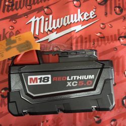 MilwaukeeM18 18-​Volt 5.​0 Ah Lithium-​Ion XC Extended Capacity Battery Pack
