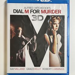 Alfred Hitchcock’s DIAL M FOR MURDER 2D/3D (Blu-Ray Disc) Ray Millard ~ Grace Kelly ~ Robert Cummings ~ 1954 Classic Movie *Watched Once*
