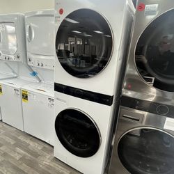 $1249 LG WashTower Stacked SMART Laundry Center Washer & Gas Dryer 