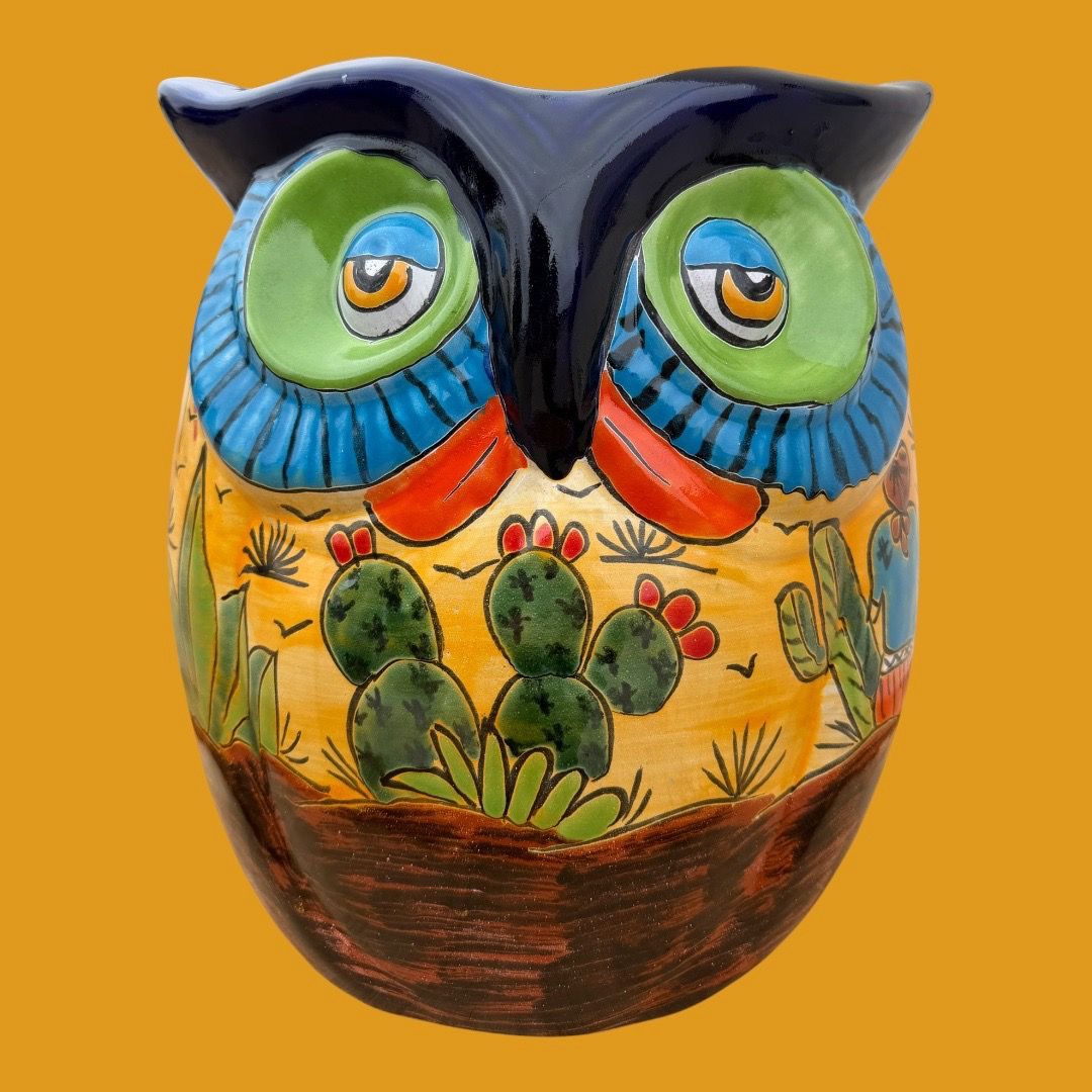 Large Talavera Owl Pot Planter