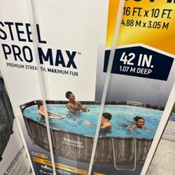 Brand New 16x10x42 Swimming Pool Includes Filter Pump,ladder,and Cover