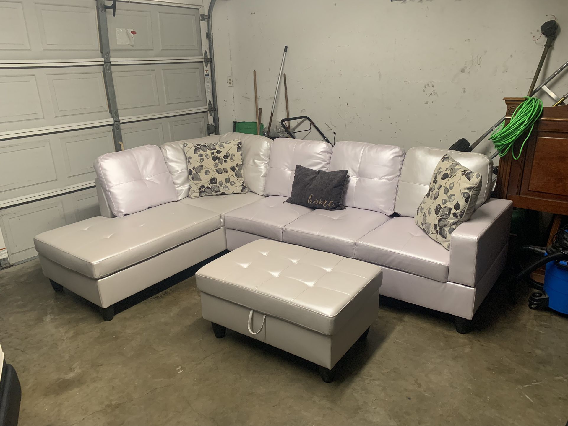 Sectional Couch And Ottoman Set New