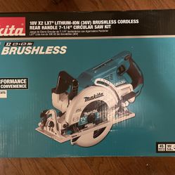 Makita 18-Volt X2 LXT 5.0Ah Lithium-Ion (36-Volt) Brushless Cordless Rear Handle 7-1/4 in. Circular 