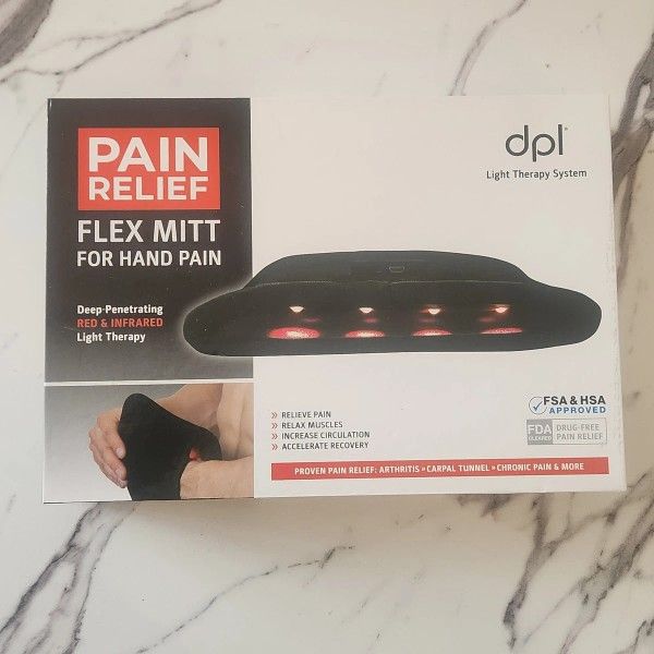 DPL Light Therapy System Pain Relief Flex Mitt for Hand Pain -NEW